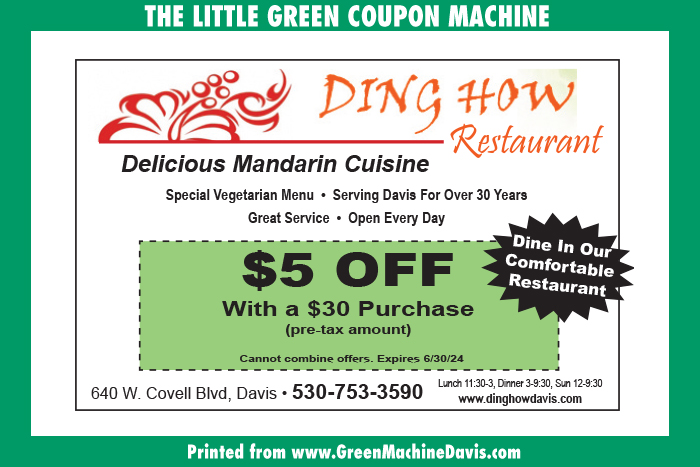 Ding How Restaurant Coupon