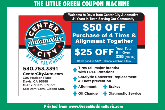 Center City Automotive Coupon