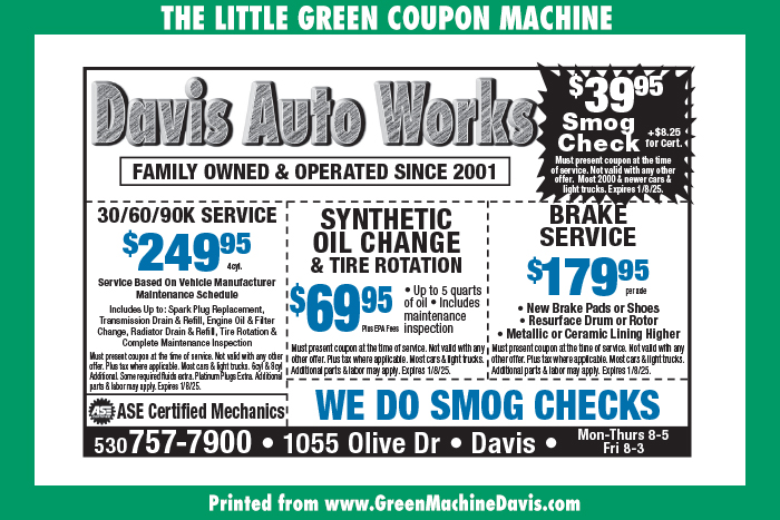 Davis Auto Works Coupon