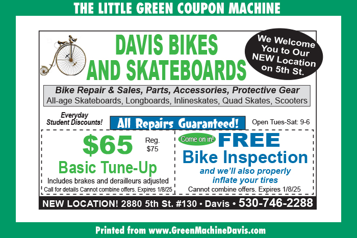 Davis Bikes and Skateboards Coupon