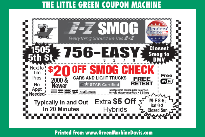 E-Z Smog Coupon