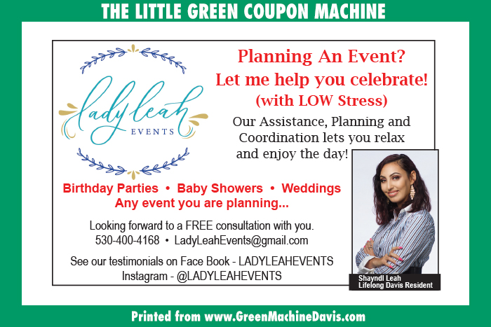 Lady Leah Events Coupon