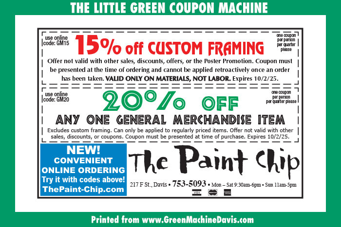 The Paint Chip Coupon