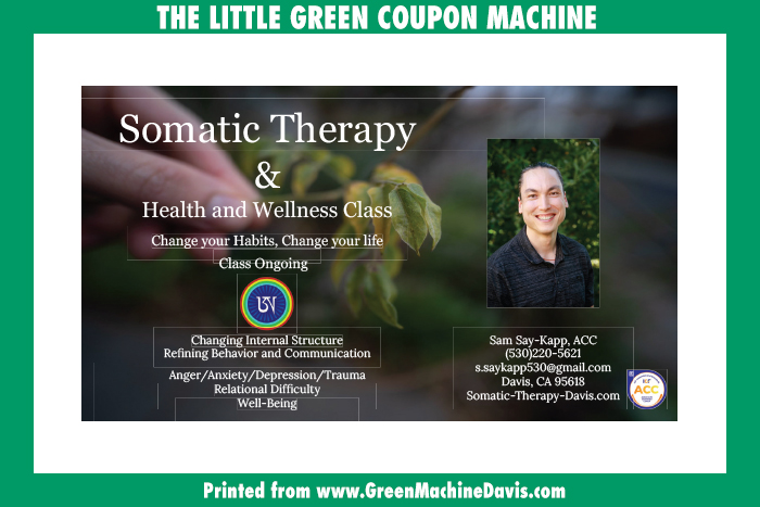 Somatic Therapy Coupon